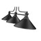 Z-Lite Melange Billiard, 3-Light, 14 In.W x 52 In.L x 21 In.H, Matte Black/Matte Black 725-3MB-MMB - alternate 2